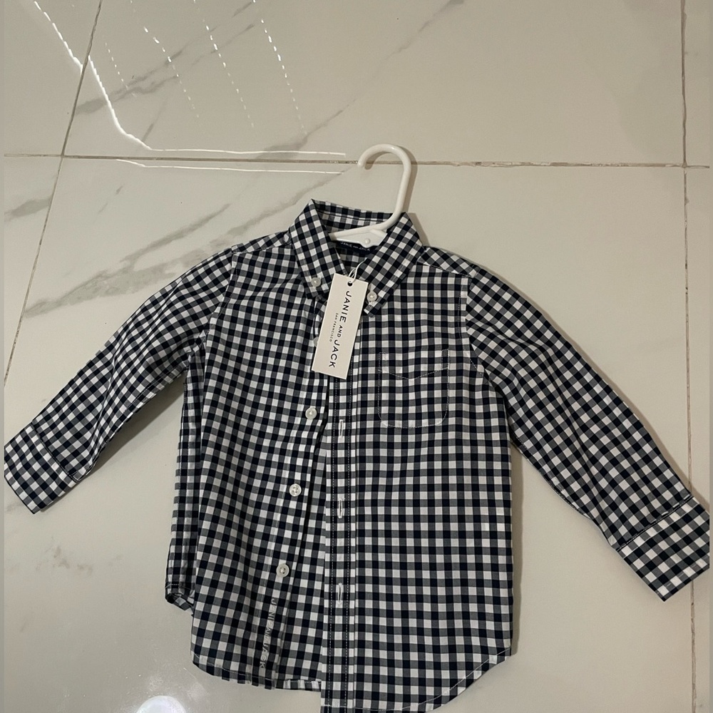 New Janie and Jack button down shirt. NEW with tags
